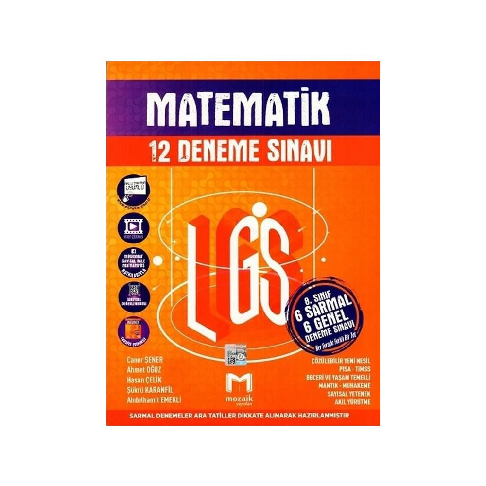 Mozaik Yayinlari 8 Sinif Lgs Matematik 12 Deneme Fiyatlari