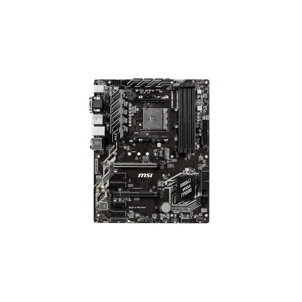 MSI B450-A PRO MAX AM4 DDR4 3466(OC) VGA DVI HDMI M.2 USB3.1 ATX