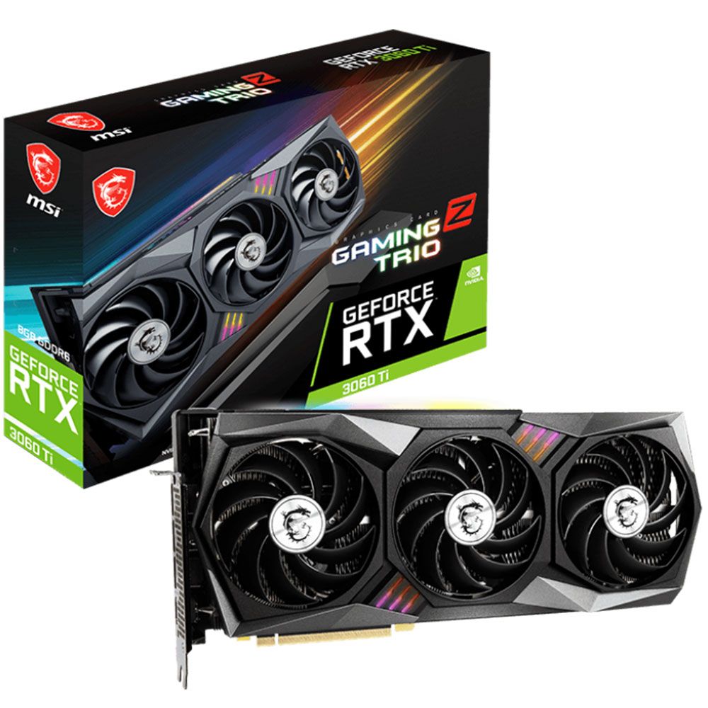 GeForce RTX3060Ti GDDR6 8GB＋Razerマウス MSI GEFORCE RTX 3060 TI GAMING Z TRIO 8GB LHR GDDR6 256bit NVIDIA