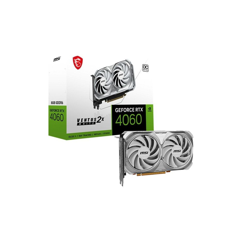 MSI GeForce RTX 4060 Ventus 2X White 8G OC 8GB GDDR6 Ekran Kartı