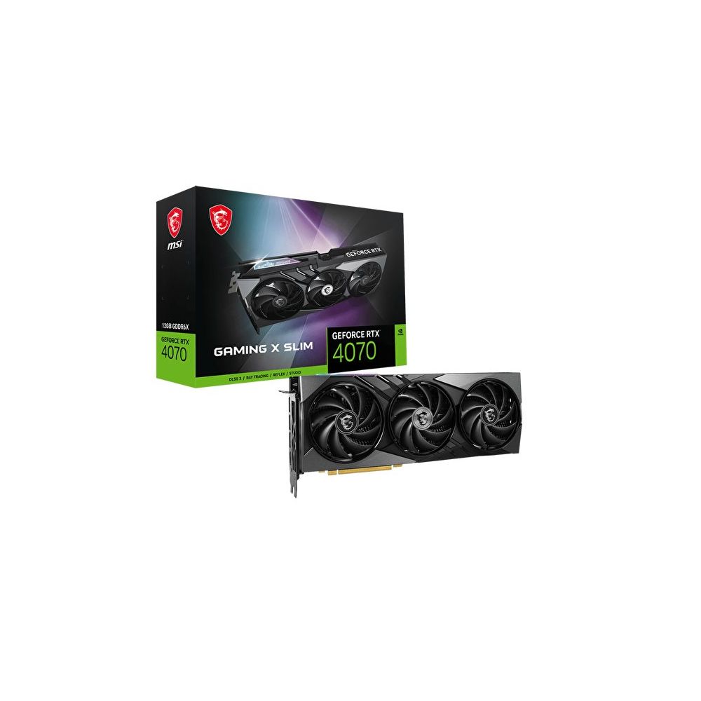 MSI GeForce RTX 4070 Gaming X Slim 12G 12GB GDDR6X Ekran Kartı