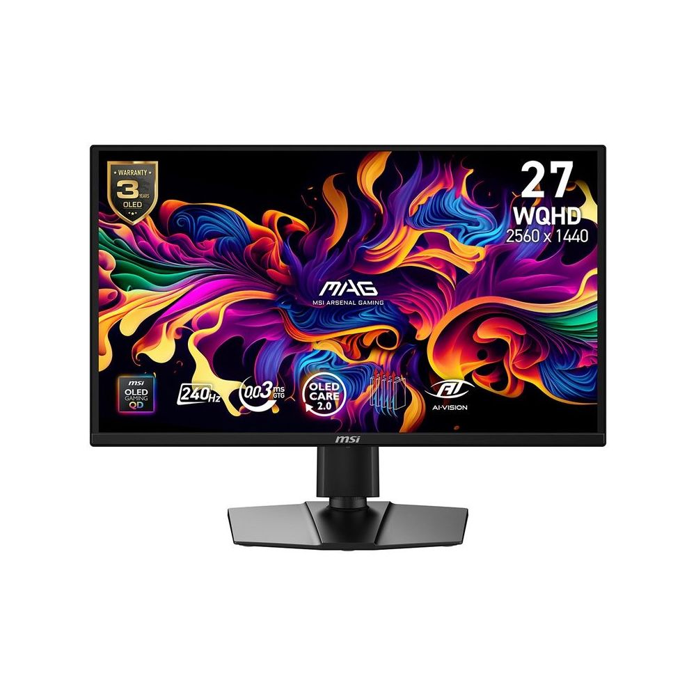 MSI MAG 272QP QD-OLED X24 26.5 inç 240Hz 0.03ms Pivot Oyuncu Monitörü