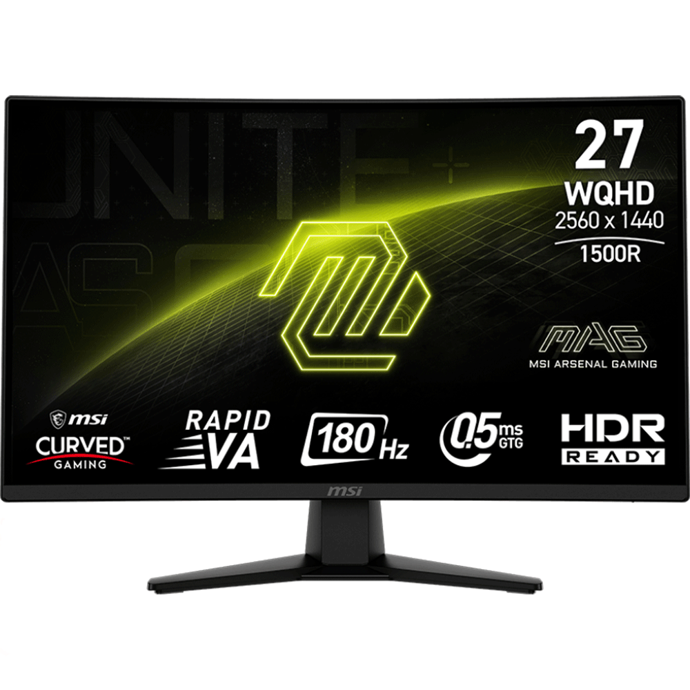 MSI MAG 274CQF 27 inç 180Hz 0.5ms DisplayPort Adaptive Sync Rapid VA 2K Oyuncu Monitörü