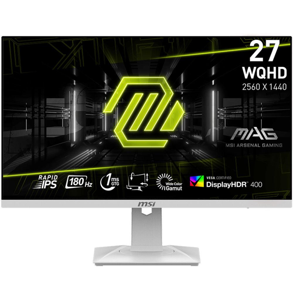 MSI MAG 274QRFW 27 inç 180Hz 1ms Pivot IPS Beyaz Oyuncu Monitörü