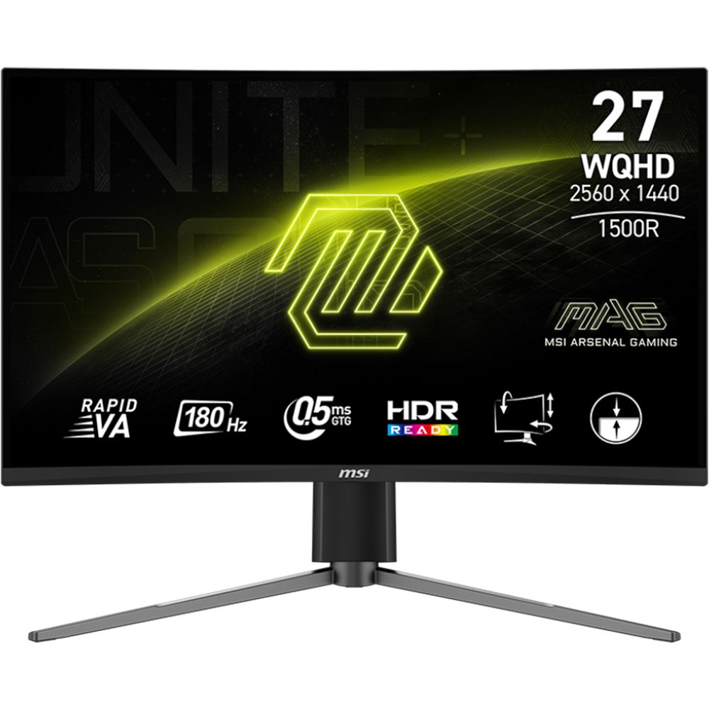 MSI MAG 27CQ6PF 27 inç 180Hz 0.5ms Curved Oyuncu Monitörü