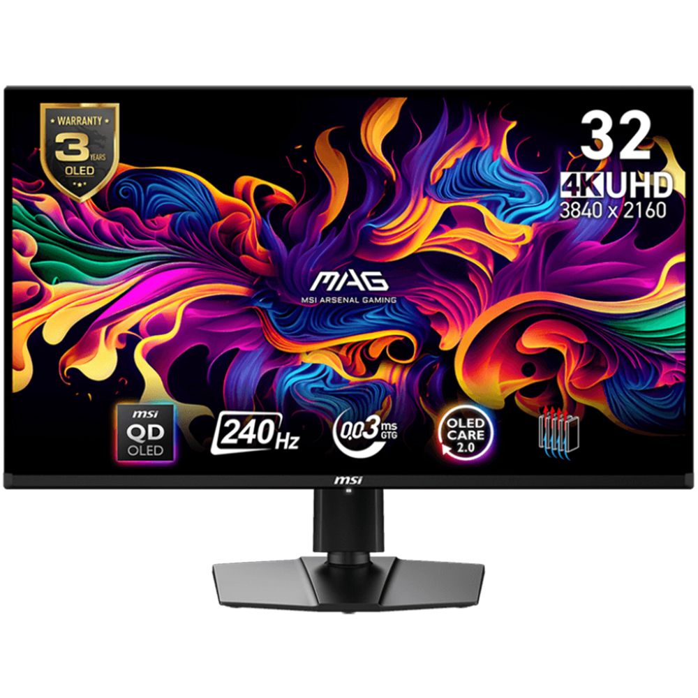 MSI MAG 321UPX QD-OLED 31.5 inç 240Hz 0.03ms 4K Oyuncu Monitörü