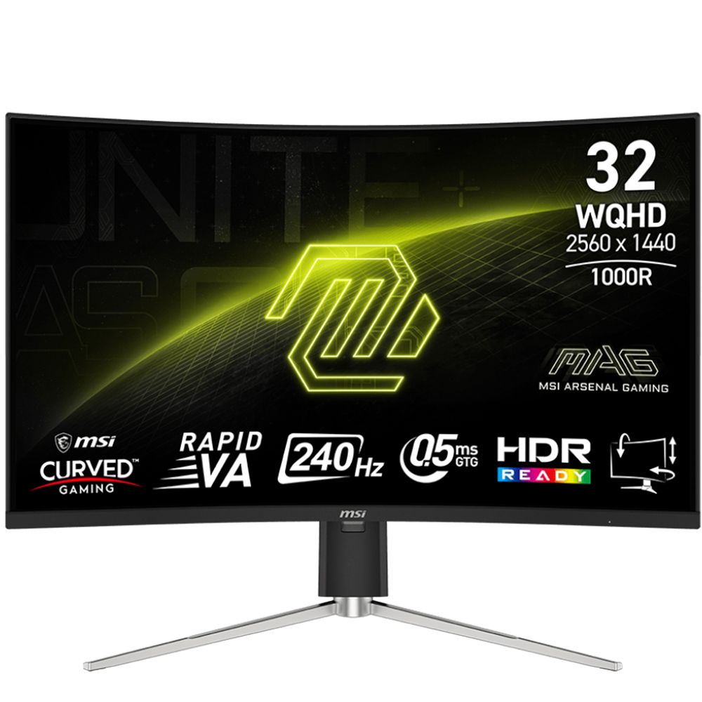MSI MAG 325CQRXF E2 31.5 inç 240Hz 0.5ms VA Curved Oyuncu Monitörü