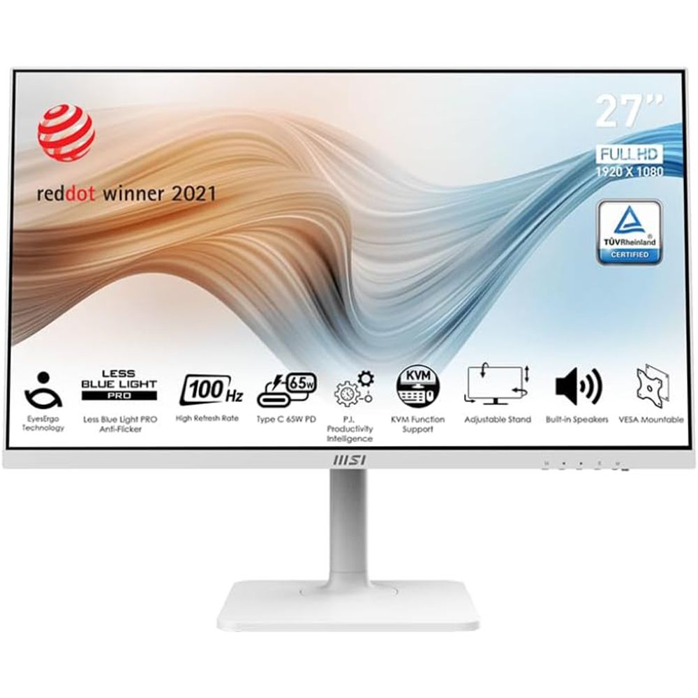 MSI Modern MD272XPW 27 inç 100Hz 1ms Monitör IPS Beyaz Monitör