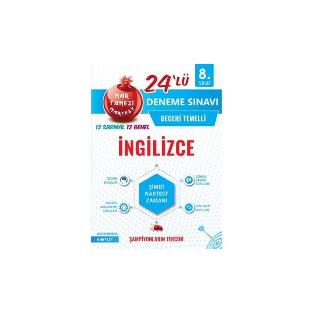 Nartest Yayinevi 8 Sinif Nar Tanesi Ingilizce 24 Deneme Sinavi Fiyatlari