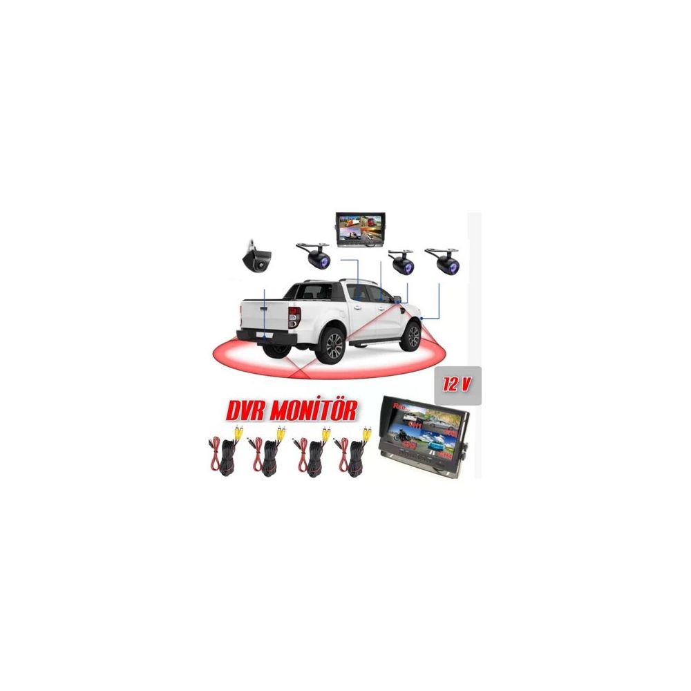 Navigold DS-7500 7 inç Kayıtlı Quad Araç Monitörü Fiyatları