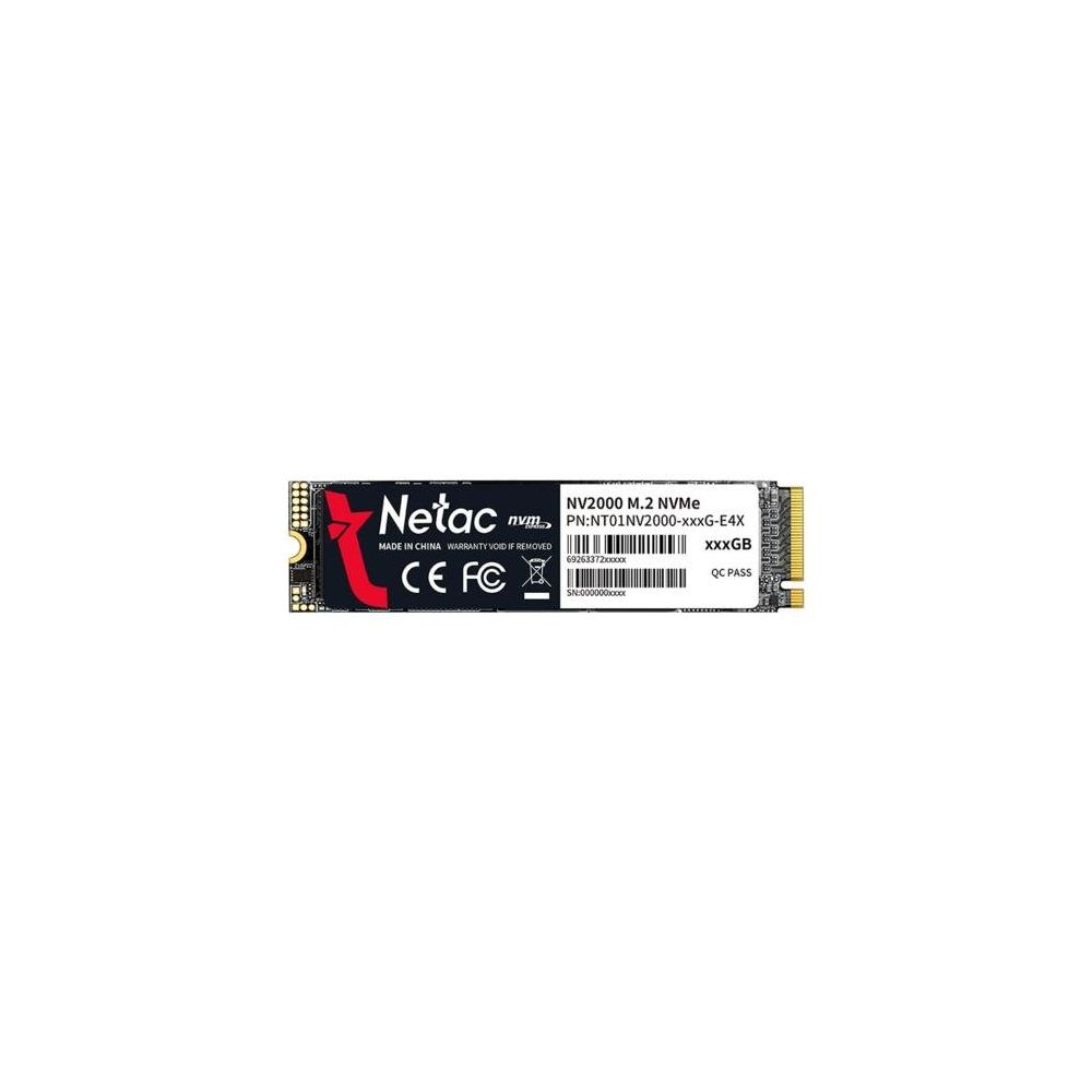 Netac NT01NV2000-256-E4X2500 NV2000 256 GB M.2 NVMe 1000 MB/s PCIe Gen 3.1 x4 SSD