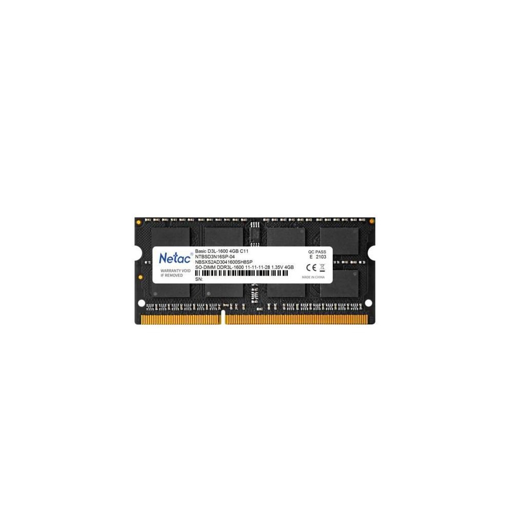 Netac Basic 8GB 1600MHz DDR3L CL11 Notebook RAM