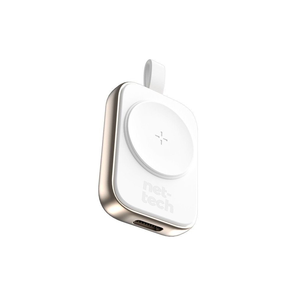 Nettech NT-WCH07 Watch Taşınabilir Kablosuz Wireless Beyaz Şarj Aleti Powerbank