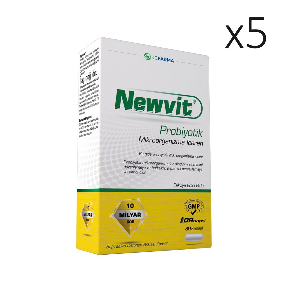 Newvit Probiyotik 5x30 Kapsül Fiyatları