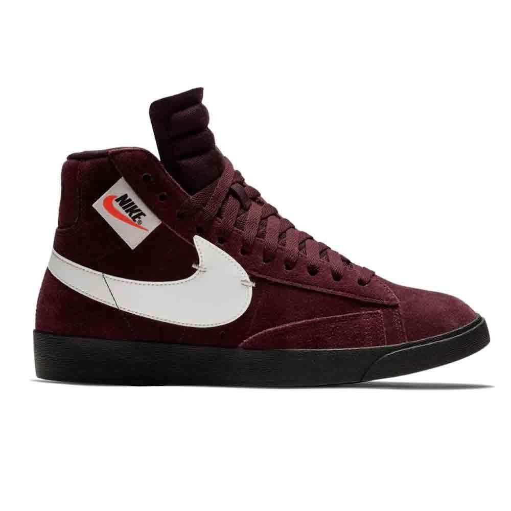 maroon and white nike blazers