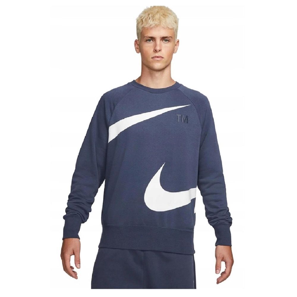 nike sportswear swoosh crew ft erkek sweatshirt