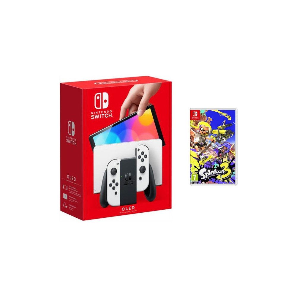 Nintendo Switch Oled Beyaz Konsol + Splatoon 3 Oyun Fiyatları