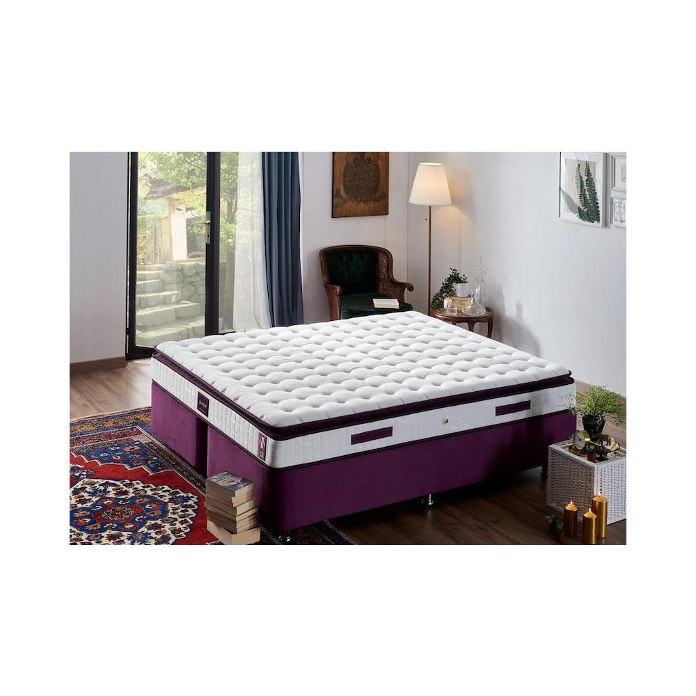Niron Purple 150x200 Cift Kisilik Pedli Yayli Yatak Fiyatlari