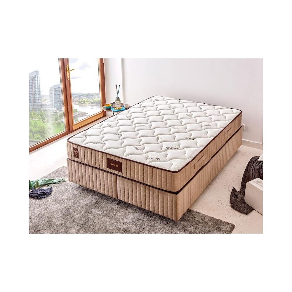 niron bamboo 120x190 cm full ortopedik bir bucuk kisilik bambu yatak fiyatlari