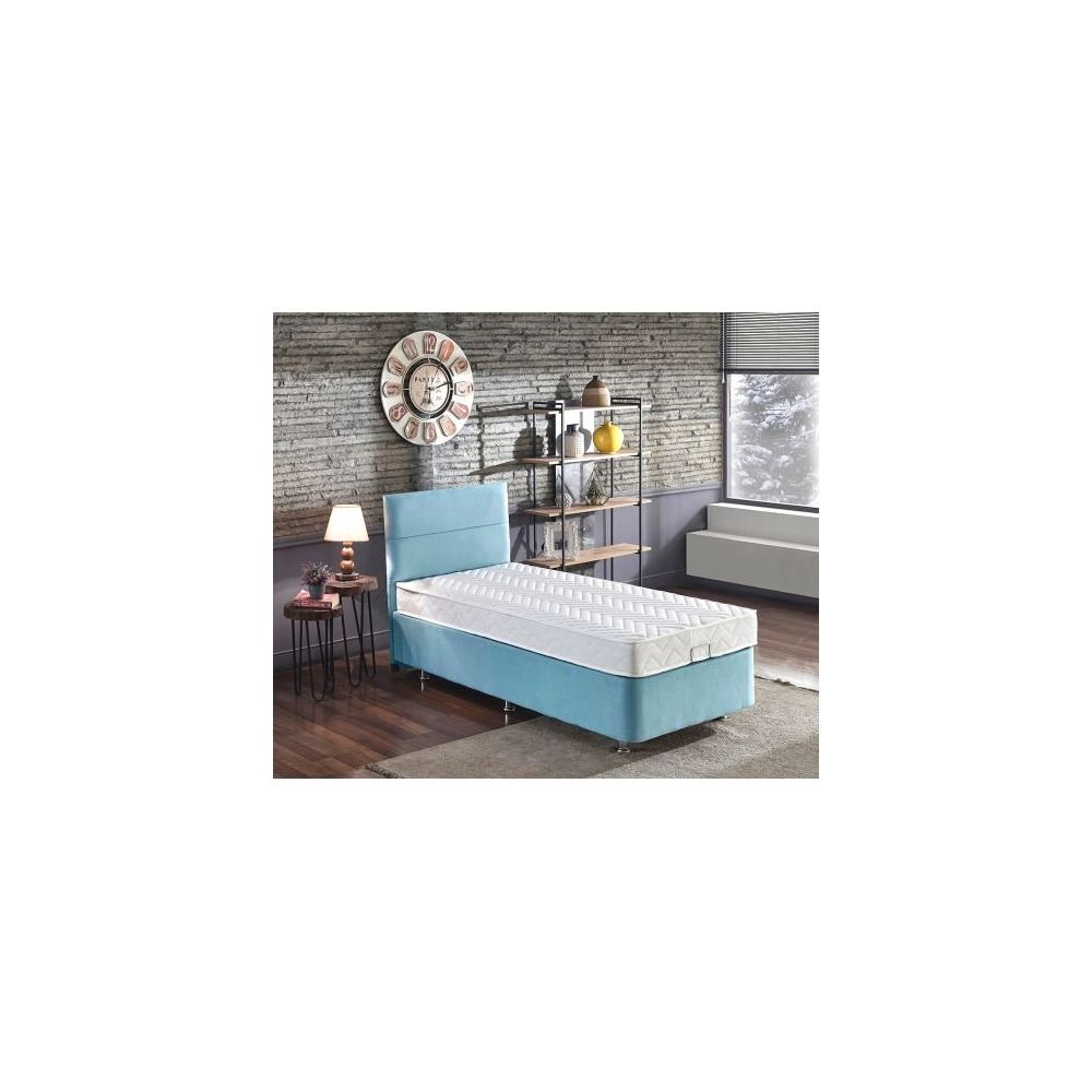 Niron Cozy 100x200 Cm Mavi Tek Kisilik Baza Baslik Yatak Seti Fiyatlari
