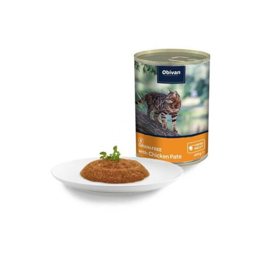 Obivan 400 Gr Tahilsiz Tavuk Etli Ezme Yetiskin Kedi Konservesi Fiyatlari