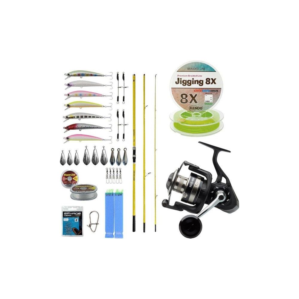 Okuma Makaira Surf 4.30 CM 100-250 GR 3 Parça Yellow Olta Kamışı+