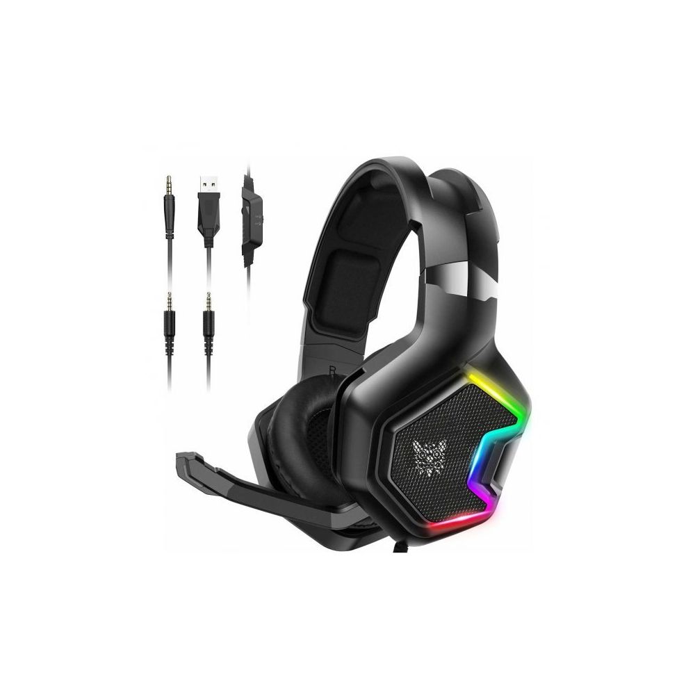 Onikuma K-10 Pro 2.2 mt Ledli Kablolu Oyuncu kulak üstü Kulaklık
