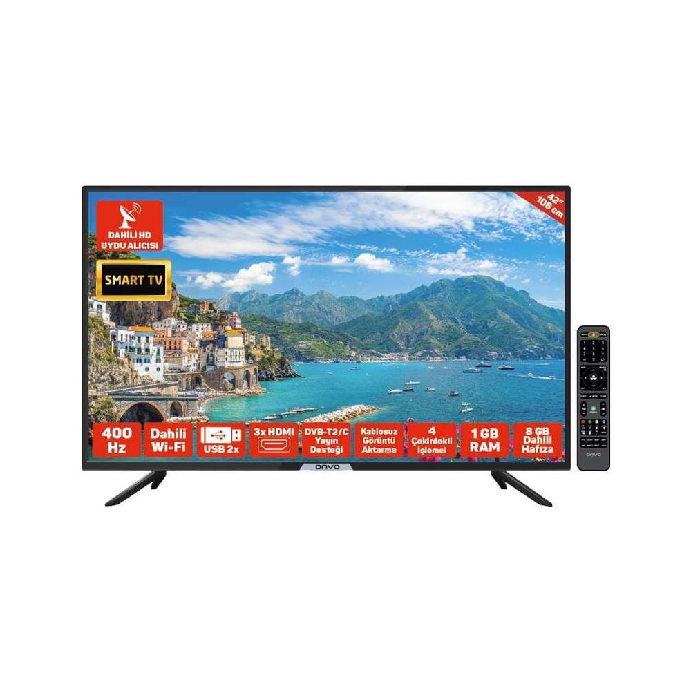 Onvo Ov42250 42 106 Ekran Full Hd Smart Uydu Alicili Led Tv Fiyatlari