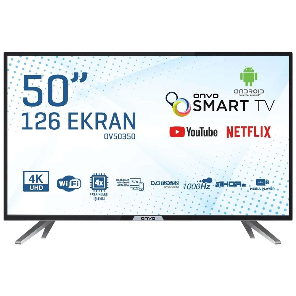 Onvo OV50350 50 inç 127 Ekran 4K Ultra HD Android LED TV