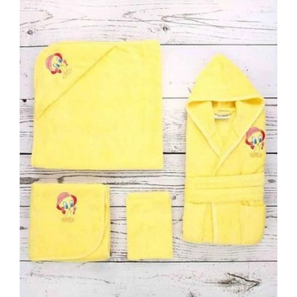 Ozdilek Tweety Bambu Krem Bebek Bornoz Seti Fiyatlari