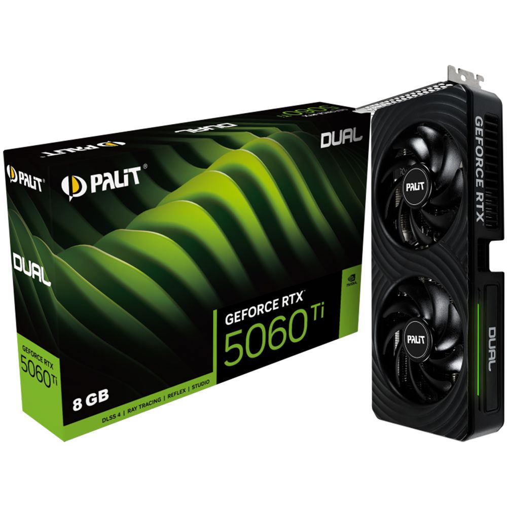その他 PALIT GeForce RTX 8GB GDDR6 Palit GeForce RTX 5060 Ti Dual NE7506T019P1-GB2062D 8GB GDDR7