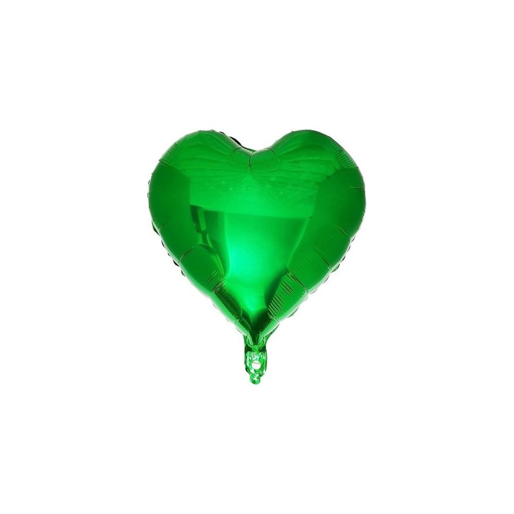 Yeşil Kalp Folyo Balon 45cm