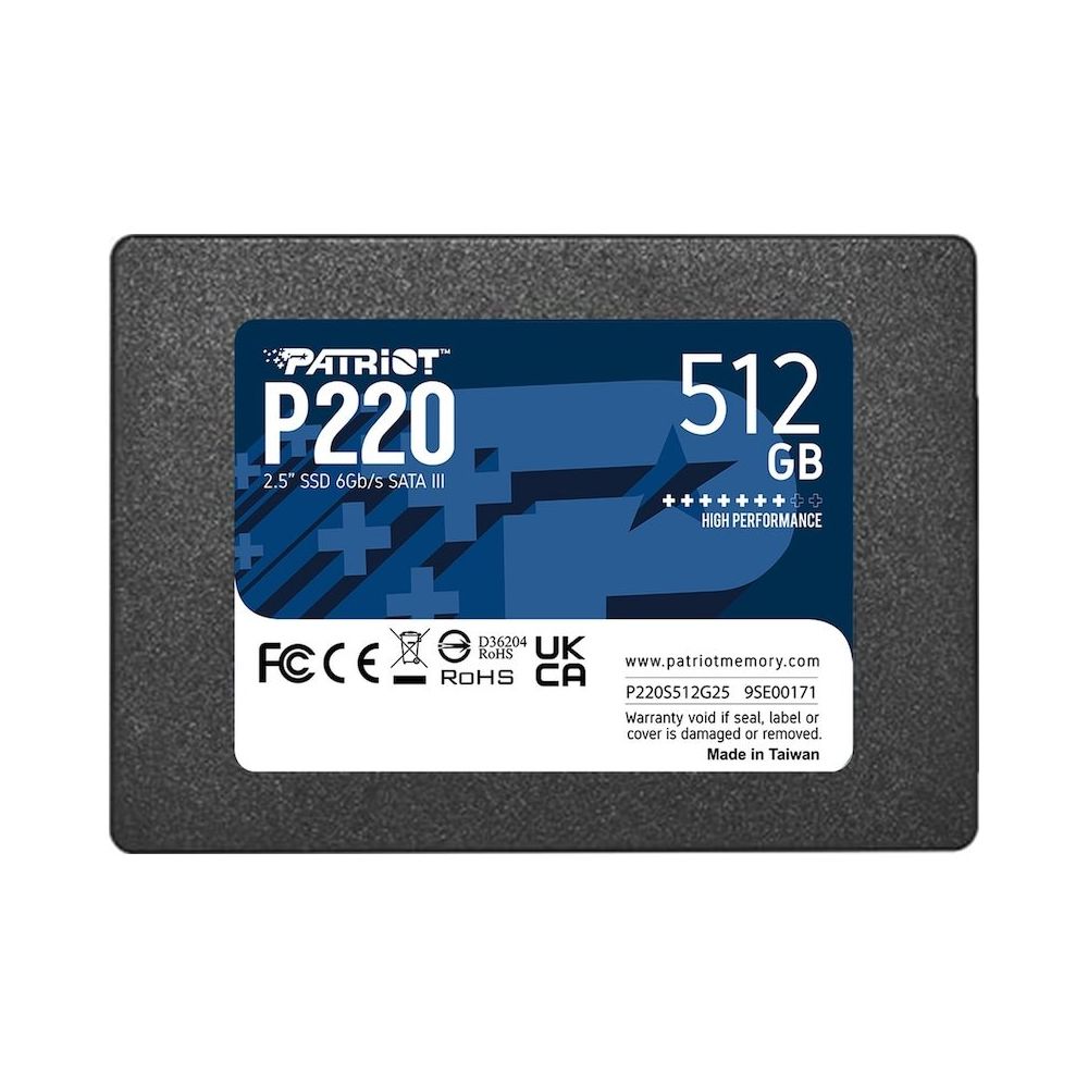Patriot P220S512G25 P220 512 GB 550/500MB/s 2.5" SATA3 SSD Disk