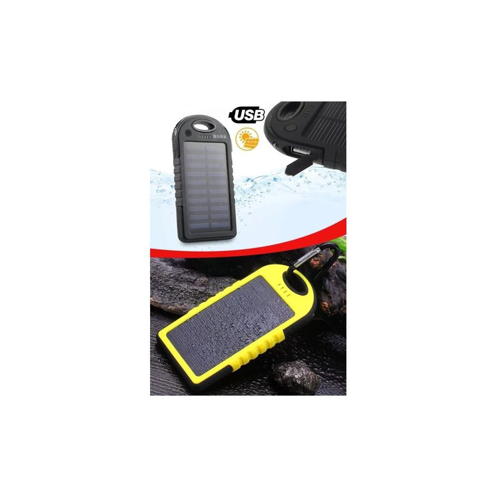Pazarız Led Işıklı 8000 mAh Solar Powerbank