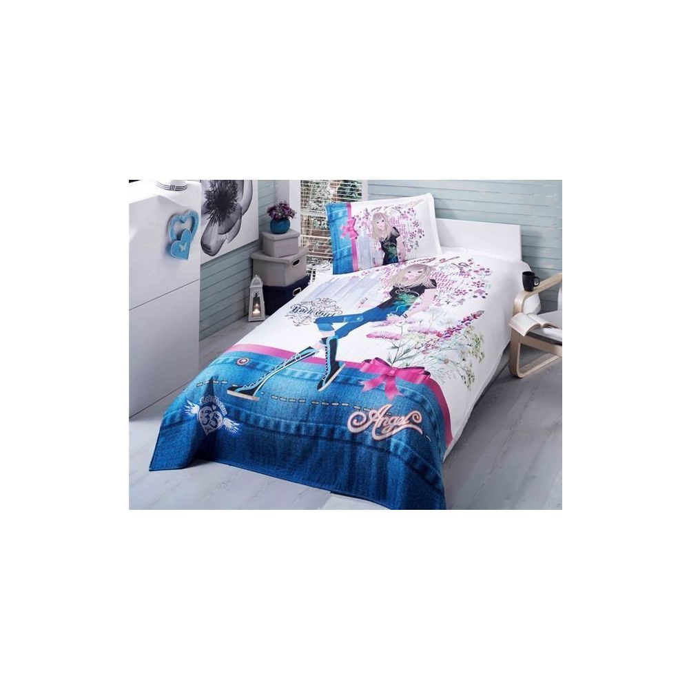 ipekce home angel 3d digital tek kisilik yatak ortusu fiyatlari