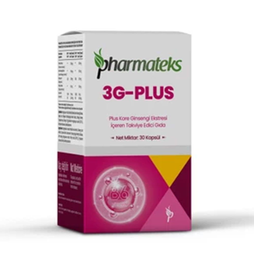 Pharmateks 3G-Plus Kore Ginsengi Ekstresi 30 Kapsül Fiyatları