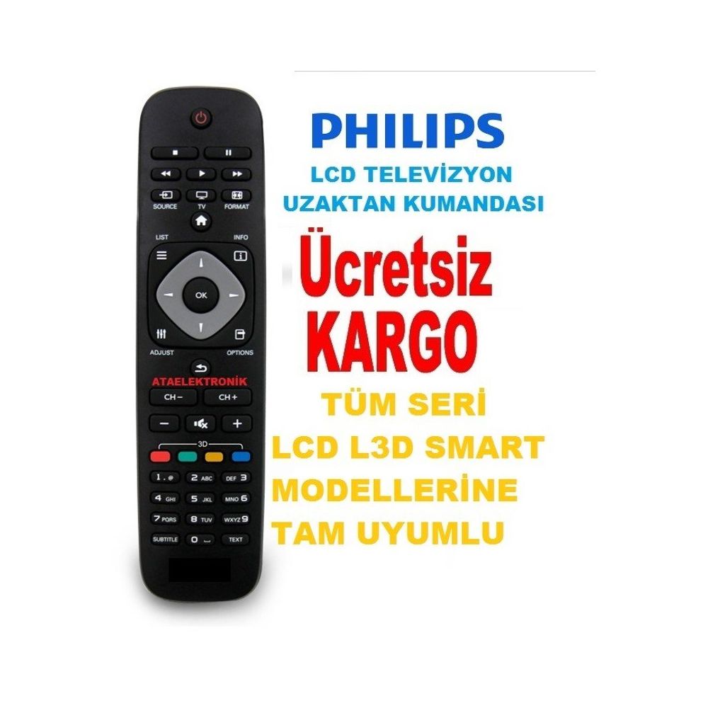 erken Anıtsal Dikmek  Philips 42PFL 4307K-12 Uyumlu Led Tv Kumanda Fiyatları