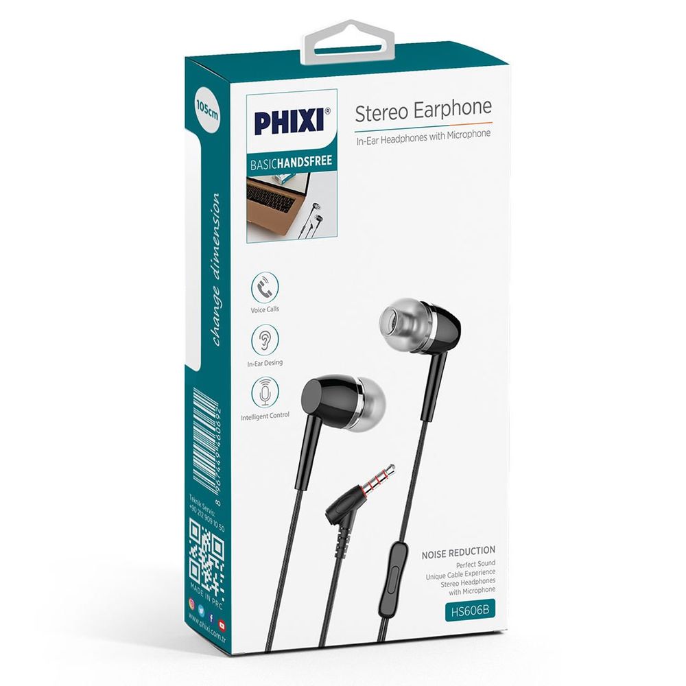 Phixi HS606 Beyaz Kulakiçi Kulaklık