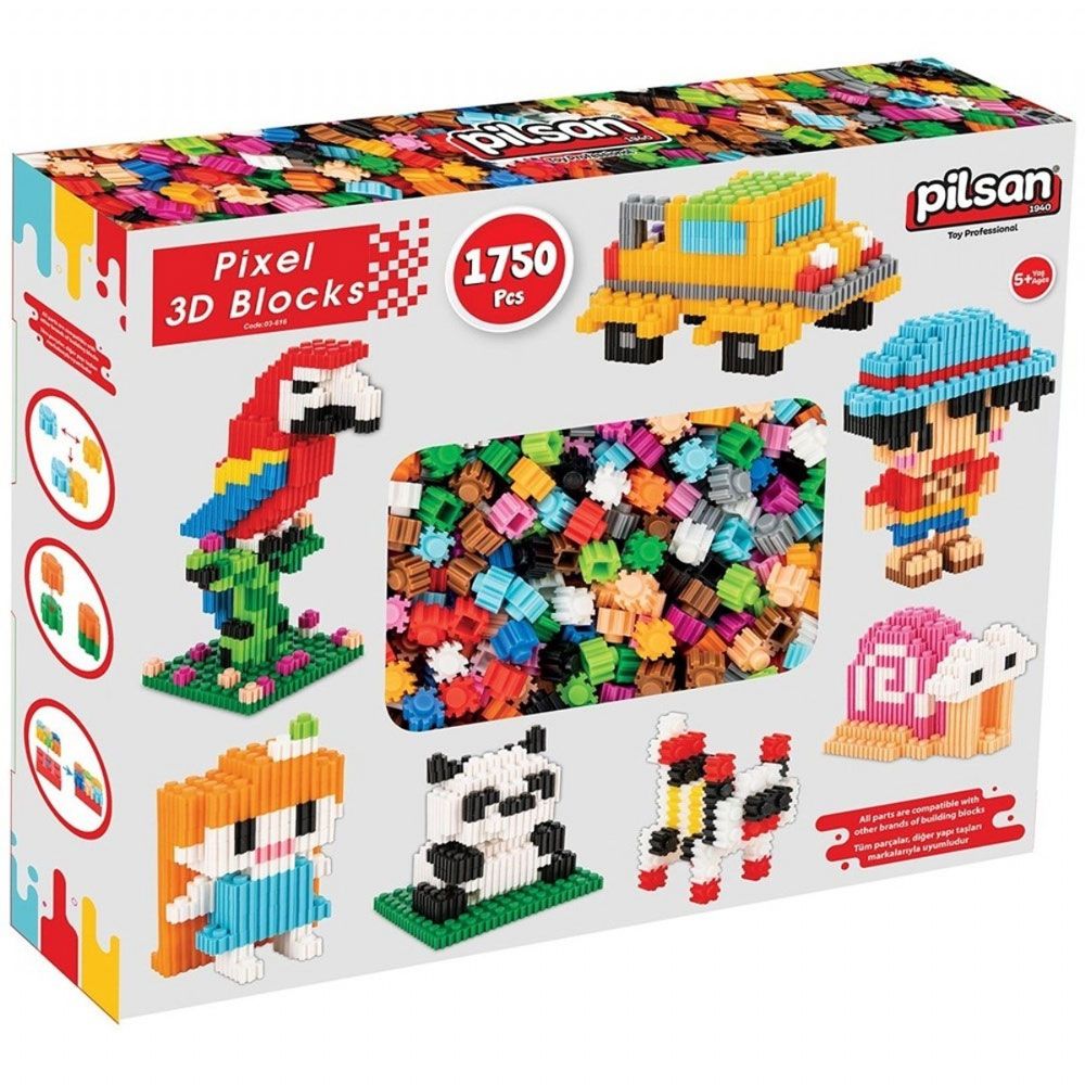 Pilsan 03 616 3D 1750 Parça Oyunacak Blok Fiyatları | Cimri