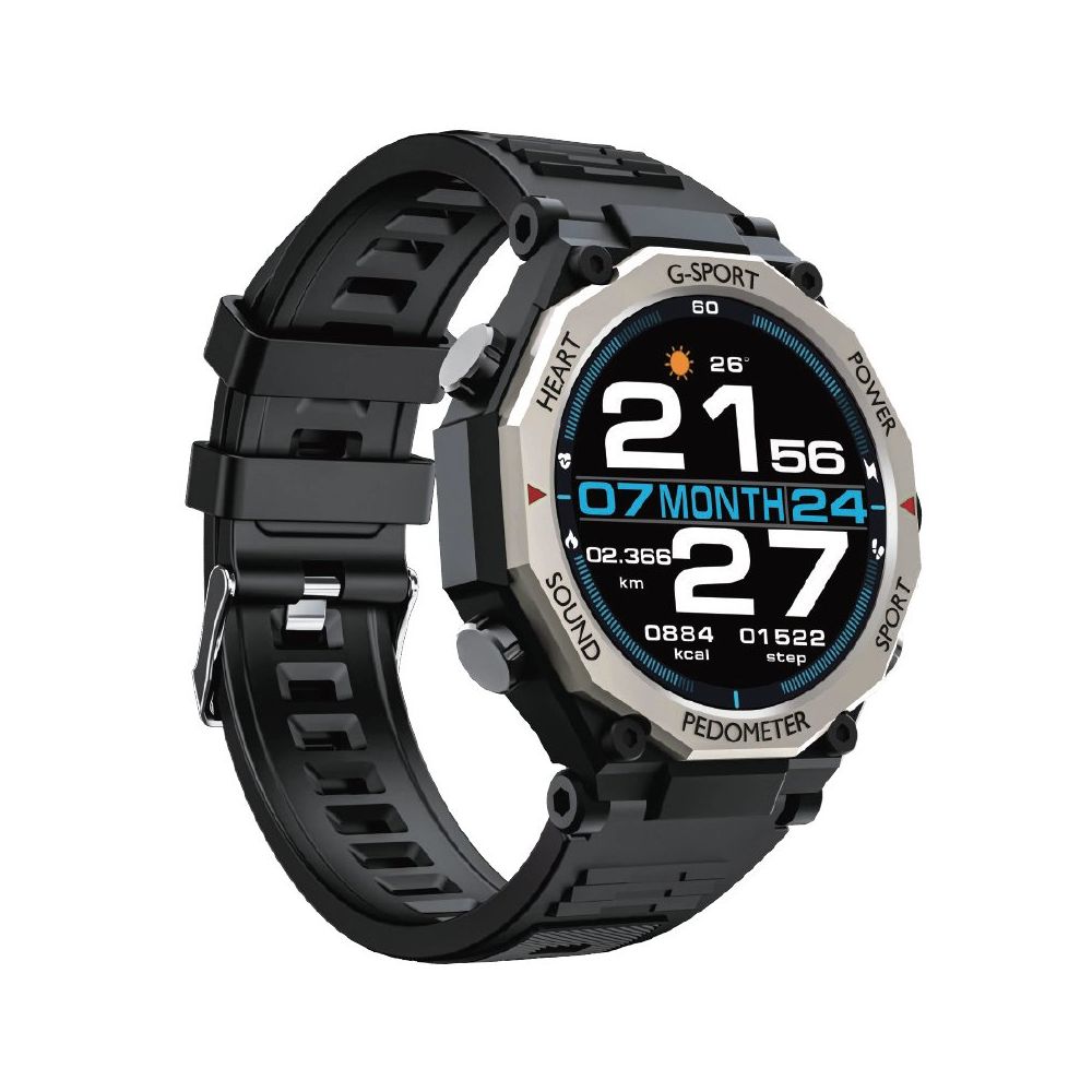 Piranha 9924 Gümüş Siyah Akıllı Saat