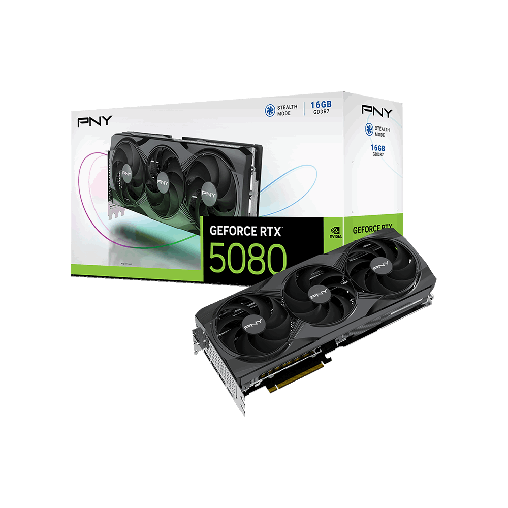 PNY GeForce RTX 5080 Triple Fan OC VCG508016TFXPB1-O 16GB GDDR7