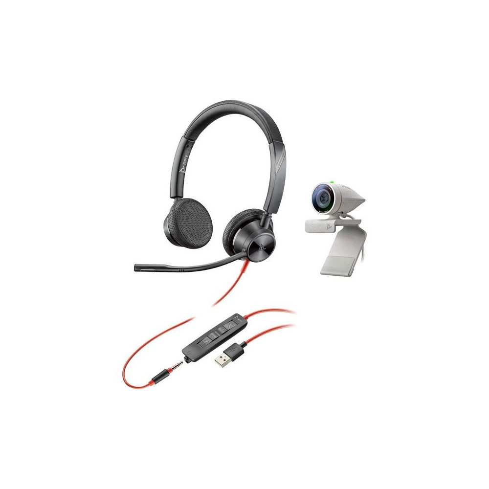 Poly P5 Webcam With Blackwire 3325 Headset Kit