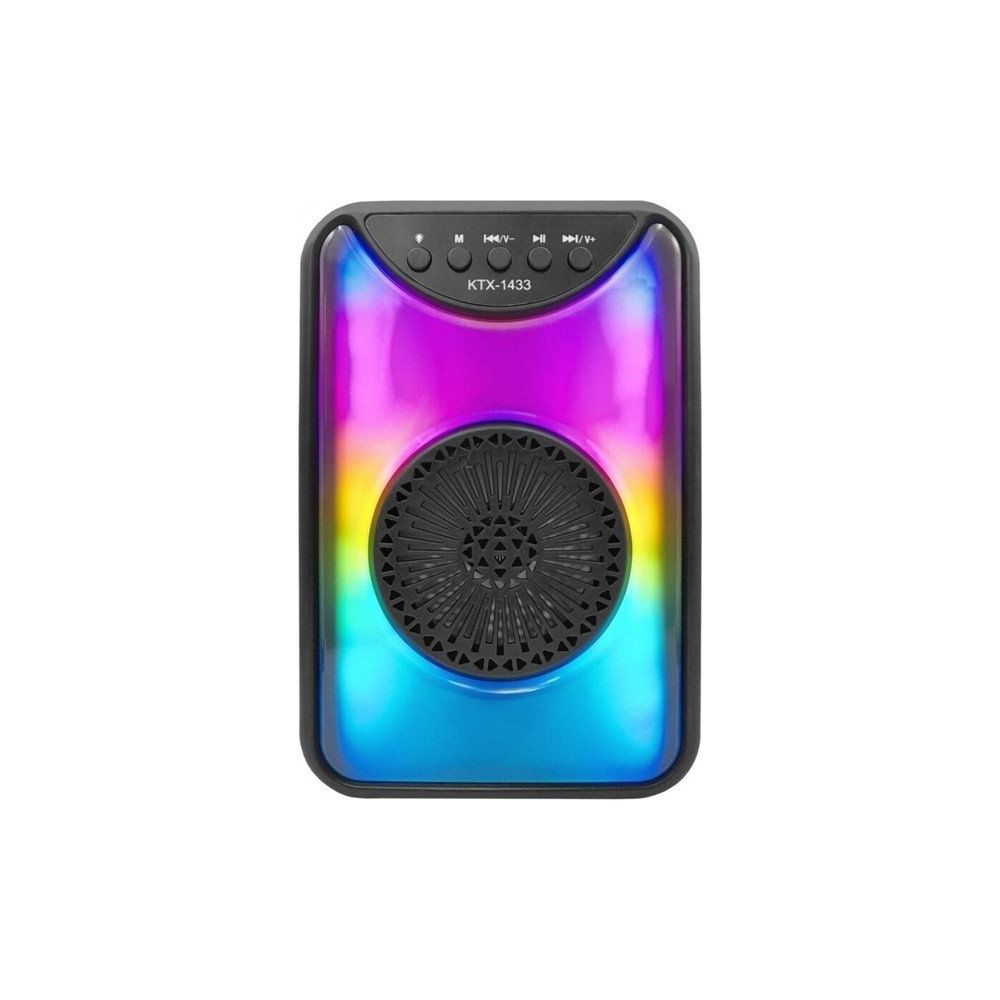 Polygold KTX-1433 Siyah RGB Işıklı Bluetooth Hoparlör