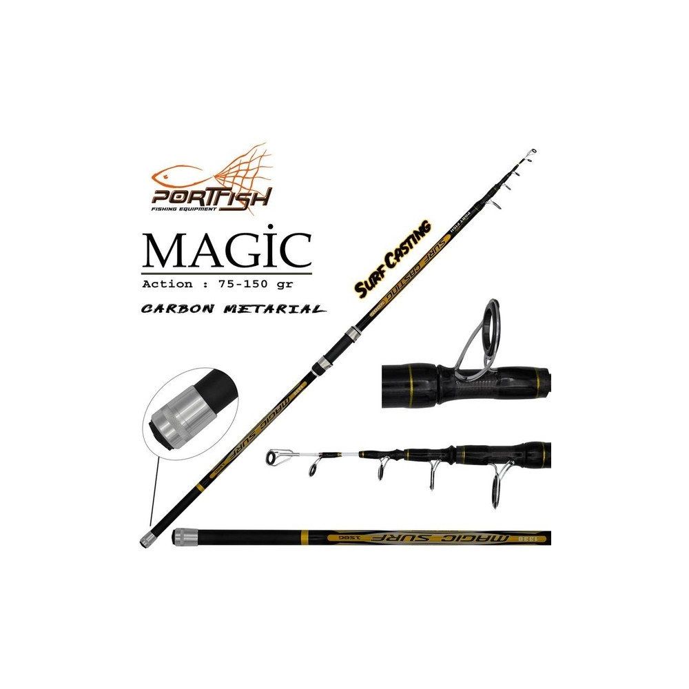 Port Fish Magic 400 CM 75-150 G Atarlı Karbon Surf Olta Kamışı
