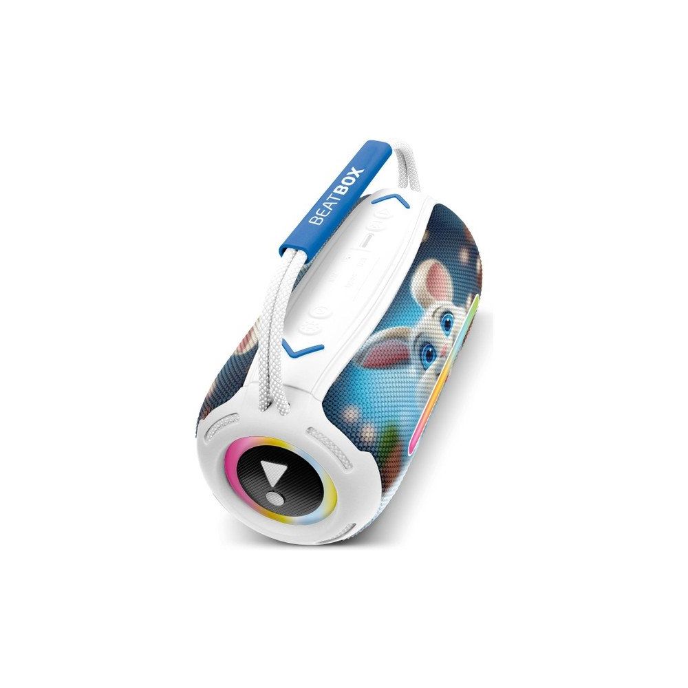 Powerway Beatbox Animals Tavşan Led Işıklı Dayanıklı Ses Bombası USB SD AUX Bluetooth Hoparlör