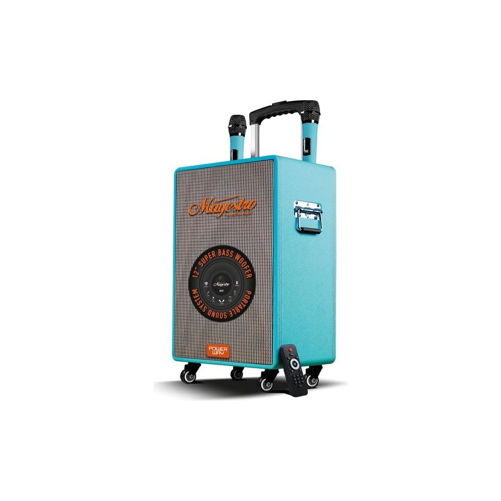 Powerway MTX7 Turkuaz Taşınabilir Amfi Bluetooth Hoparlör