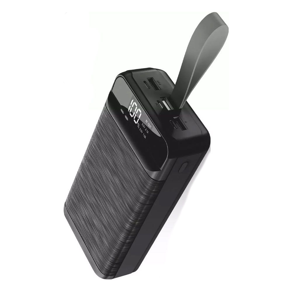 Powerway QC30 Siyah 30.000 mAh PD 22.5W Hızlı Şarj Led Işıklı Powerbank