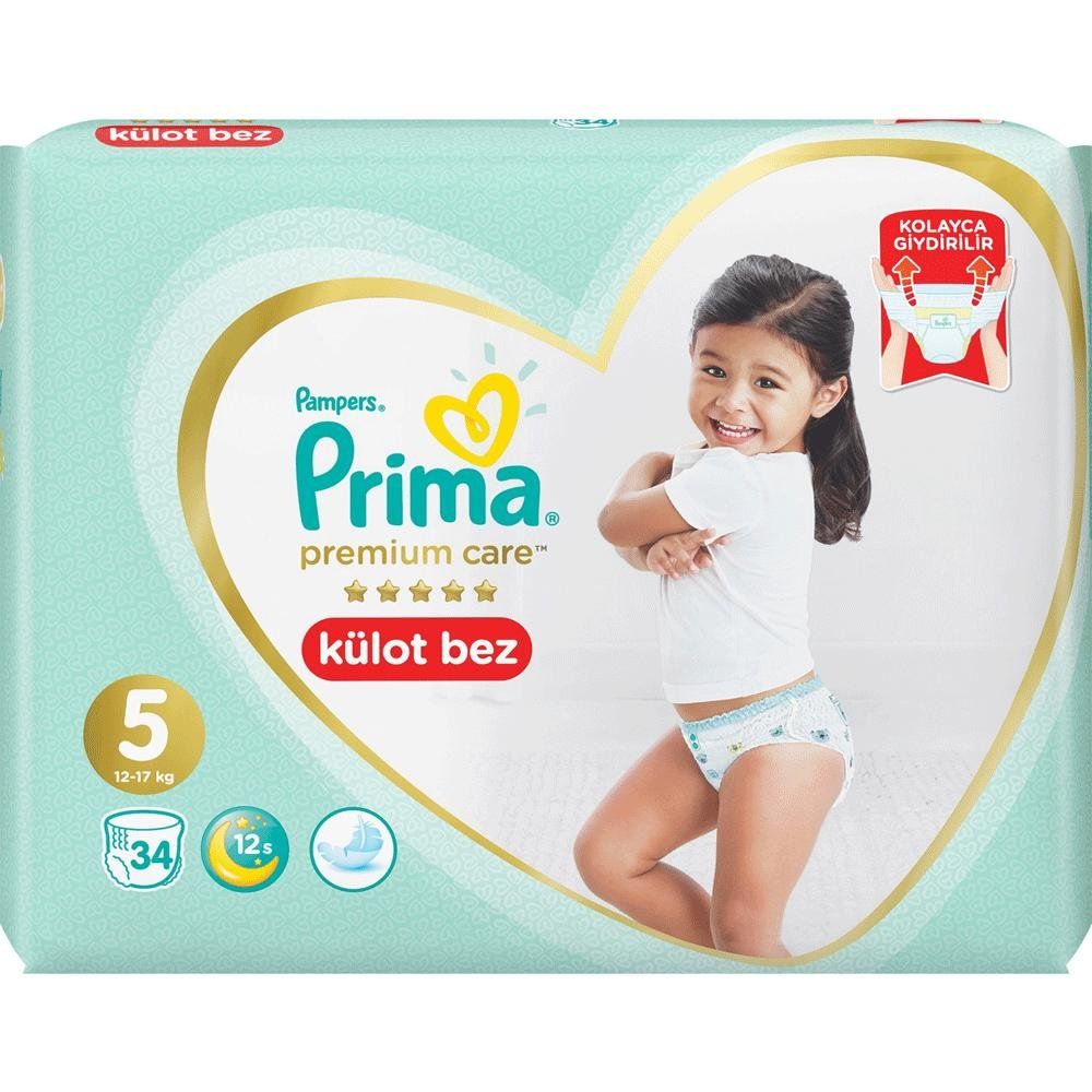 kukla Dan duymak geyik  Prima Premium Care No:5 Junior 34 Adet Külot Bebek Bezi Fiyatları ve  Çeşitleri