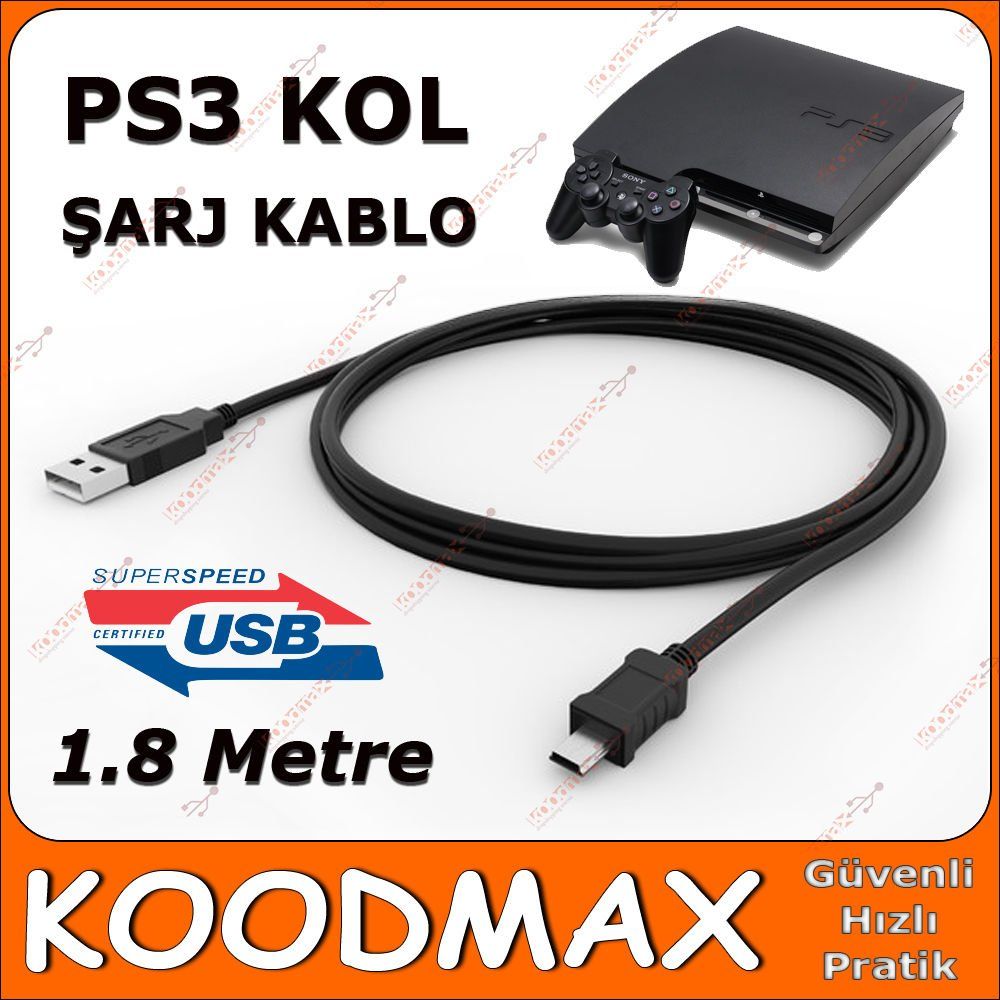 ps3 kol 1 8 m sarj kablosu fiyatlari