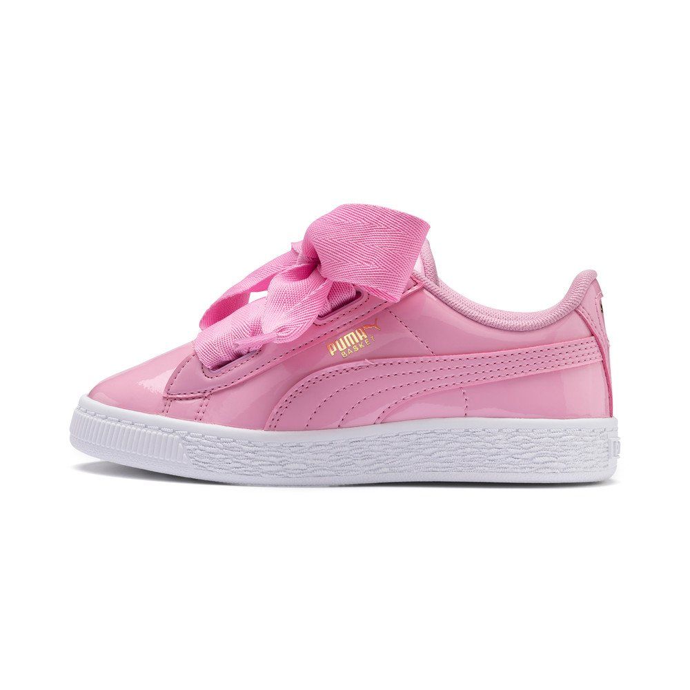 puma basket heart patent rosa